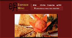 Desktop Screenshot of emperormingrestaurant.co.uk